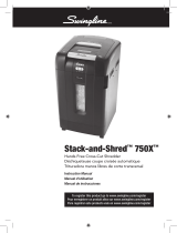 Swingline Stack-and-Shred 750X Manuel utilisateur