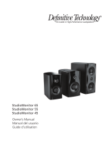 Definitive Technology StudioMonitor 65 Le manuel du propriétaire