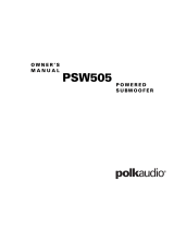 Polk Audio PSW505 Powered Subwoofers Manuel utilisateur