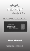 Miccus Mini-jack RX Manuel utilisateur