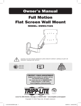 Tripp-Lite DWM1742S Full Motion Flat Screen Wall Mount Le manuel du propriétaire