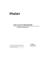 Haier LED LCD TV Receiver Manuel utilisateur