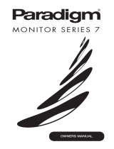 Paradigm Monitor 7 v7 Le manuel du propriétaire
