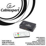 Cablexpert DSW-HDMI-33 Manuel utilisateur