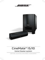 Bose CineMate® 15 home theater speaker system Manuel utilisateur