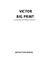Victor Big Print 1310 Manuel utilisateur
