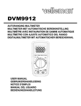 Velleman DVM9912 Manuel utilisateur