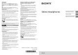 Sony MDR-1A Manuel utilisateur