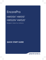 Plantronics EncorePro HW510V Guide d'installation