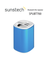 Sunstech Speaker alum bluetooth blue Manuel utilisateur