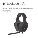 Logitech G430 Surround Sound Gaming Headset Manuel utilisateur