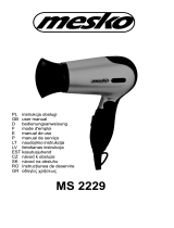 Mesko MS 2229 Mode d'emploi