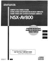 Aiwa NSX-AV800 Manuel utilisateur