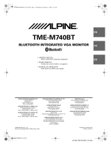 Alpine TME-M740BT Manuel utilisateur