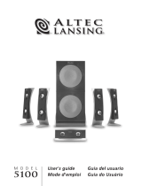 Altec Lansing Speaker 5100 Manuel utilisateur