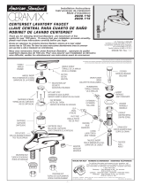 American Standard Ceramix Centerset Lavatory Faucet 2000.115 Manuel utilisateur