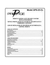 Audiovox Prestige APS-25-CL Manuel utilisateur