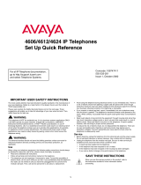 Avaya 4606/4612/4624 IP Telephones Manuel utilisateur