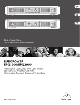 Behringer EUROPOWER EPQ1200 Manuel utilisateur