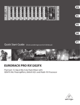 Behringer Europack Pro RX1202FX Guide de démarrage rapide