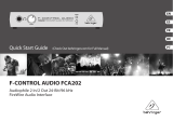 Behringer F-Control Audio FCA202 Guide de démarrage rapide