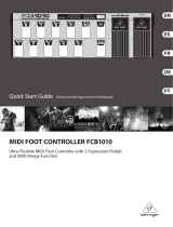 Behringer MIDI FOOT CONTROLLER FCB1010 Guide de démarrage rapide