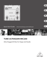 Behringer TUBE ULTRAGAIN MIC200 Guide de démarrage rapide