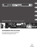 Behringer ULTRADRIVE PRO DCX2496 Guide de démarrage rapide