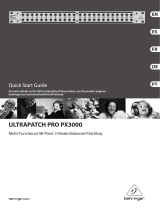 Behringer ULTRAPATCH PRO PX3000 Guide de démarrage rapide