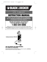 BLACK+DECKER 1VPX Manuel utilisateur