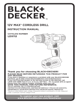 Black & Decker LDX112C Manuel utilisateur