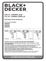 Black & Decker Drill DR260BR Manuel utilisateur