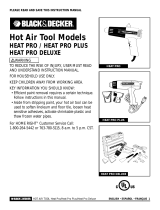Black & Decker Heat Gun HOT AIR TOOL Manuel utilisateur