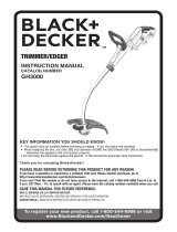 BLACK DECKER GH3000 Manuel utilisateur