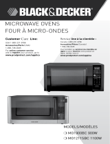 Black and Decker Appliances MO1211SBC 1100W Mode d'emploi