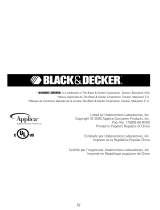 Black and Decker Appliances SMARTROTISSERIE RTS500 Manuel utilisateur