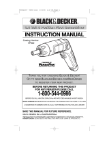 Black & Decker VP800 Manuel utilisateur