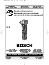 Bosch Power Tools PS10 Manuel utilisateur