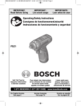 Bosch PS21 Manuel utilisateur
