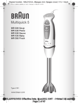 Braun Multiquick 5 MR 500 Manuel utilisateur