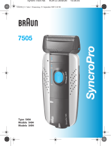 Braun Shaver 7505 SyncroPro Solo Shaver Manuel utilisateur