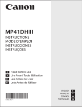Canon MP41DHIII GB Le manuel du propriétaire