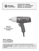 Chicago Pneumatic Impact Wrench CP8750 Manuel utilisateur