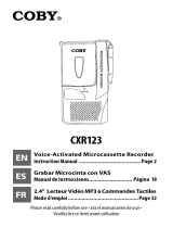 Coby CXR123 Manuel utilisateur