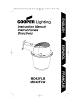 Cooper Lighting MD42FLB Manuel utilisateur