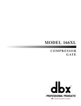 dbx Pro dbx 166XL Manuel utilisateur