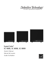 Definitive Technology Speaker SC 8000 Manuel utilisateur
