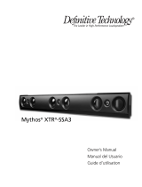Definitive Technology Mythos XTR-SSA3 Manuel utilisateur