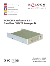 DeLOCK Computer Drive Delock PCMCIA Laufwerk 3.5" CardBus / umts Lesegerat Manuel utilisateur