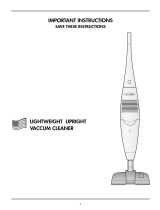 De'Longhi Upright Vacuum Cleaner Manuel utilisateur